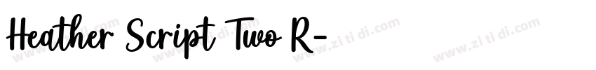 Heather Script Two R字体转换 Heather Script Two R字体转换